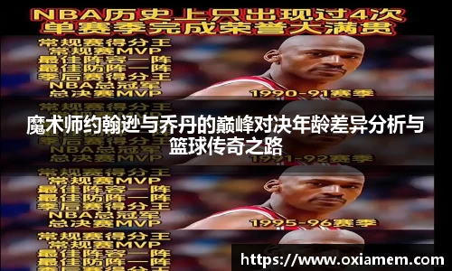 魔术师约翰逊与乔丹的巅峰对决年龄差异分析与篮球传奇之路